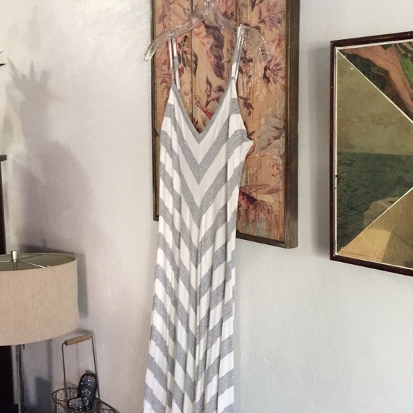 ANTHROPOLOGIE MATTY M STRETCH STRIPED BOHO BODYCON MAXI DRESS S - Picture 11 of 16